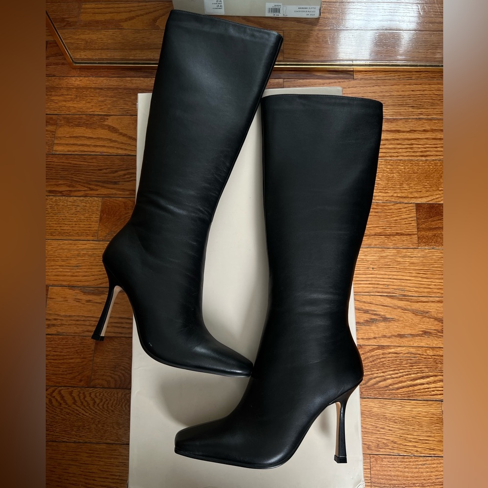 Tony Bianco Havana Black Nappa Heeled Boots - Picture 6 of 9